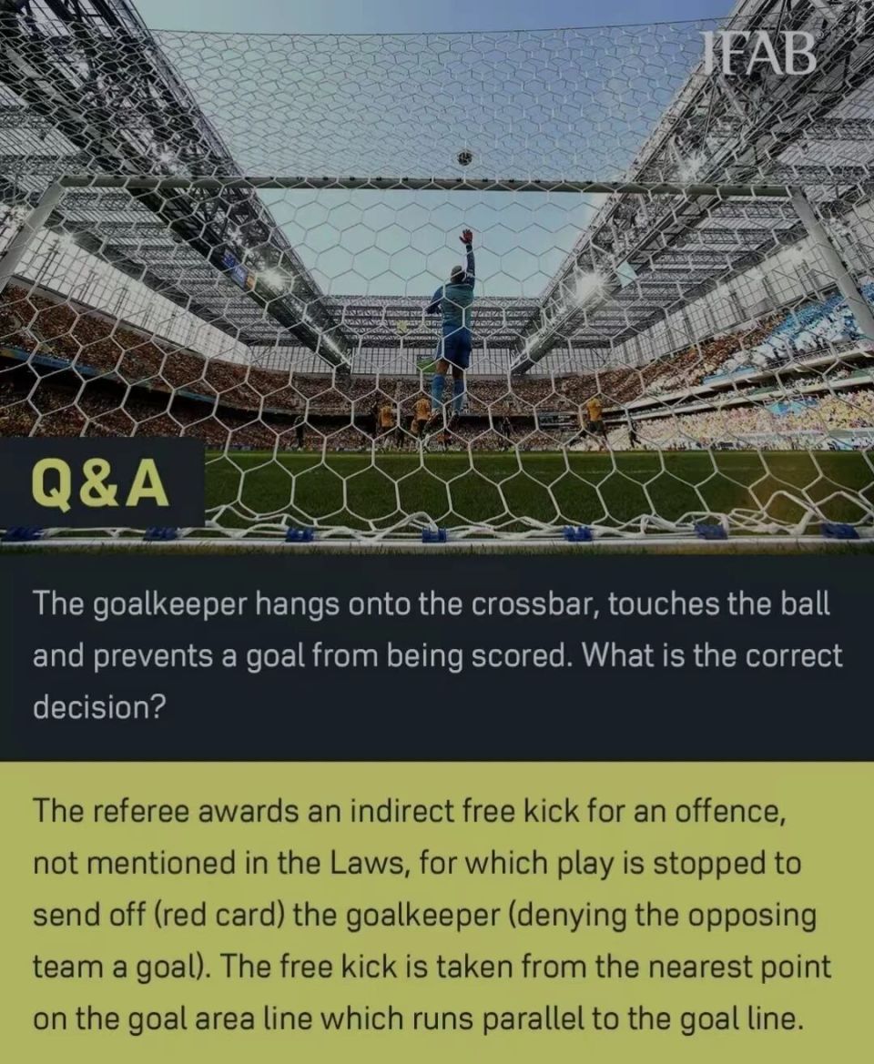 理念和足球, 间接任意球